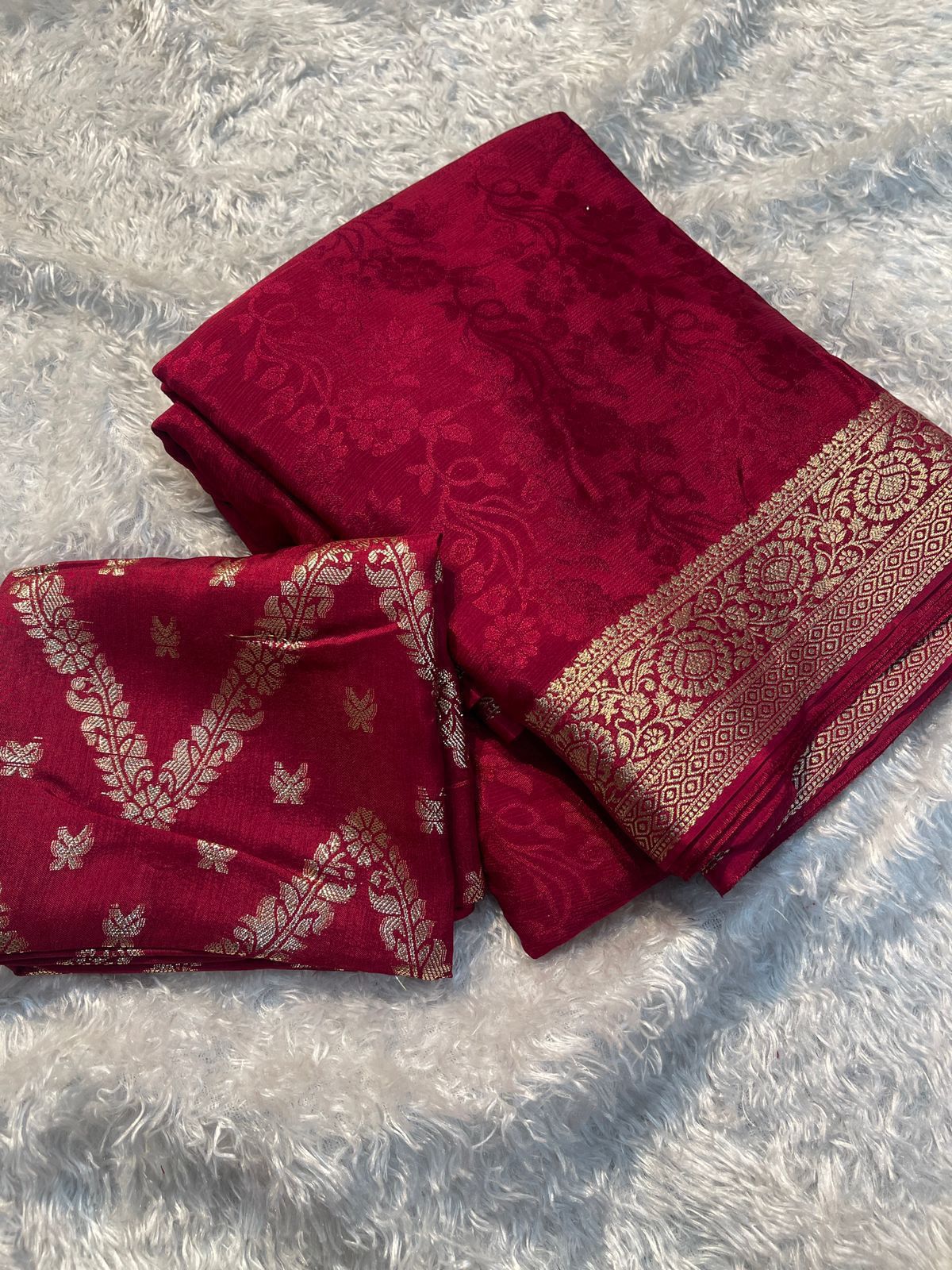 Premium Viscose Chinon & Banarasi Sarees – Madhuram Sarees Collection