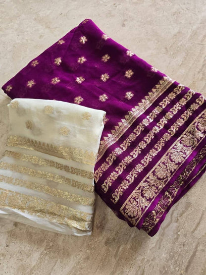 Premium Viscose Georgette Saree - Madhuram Sarees