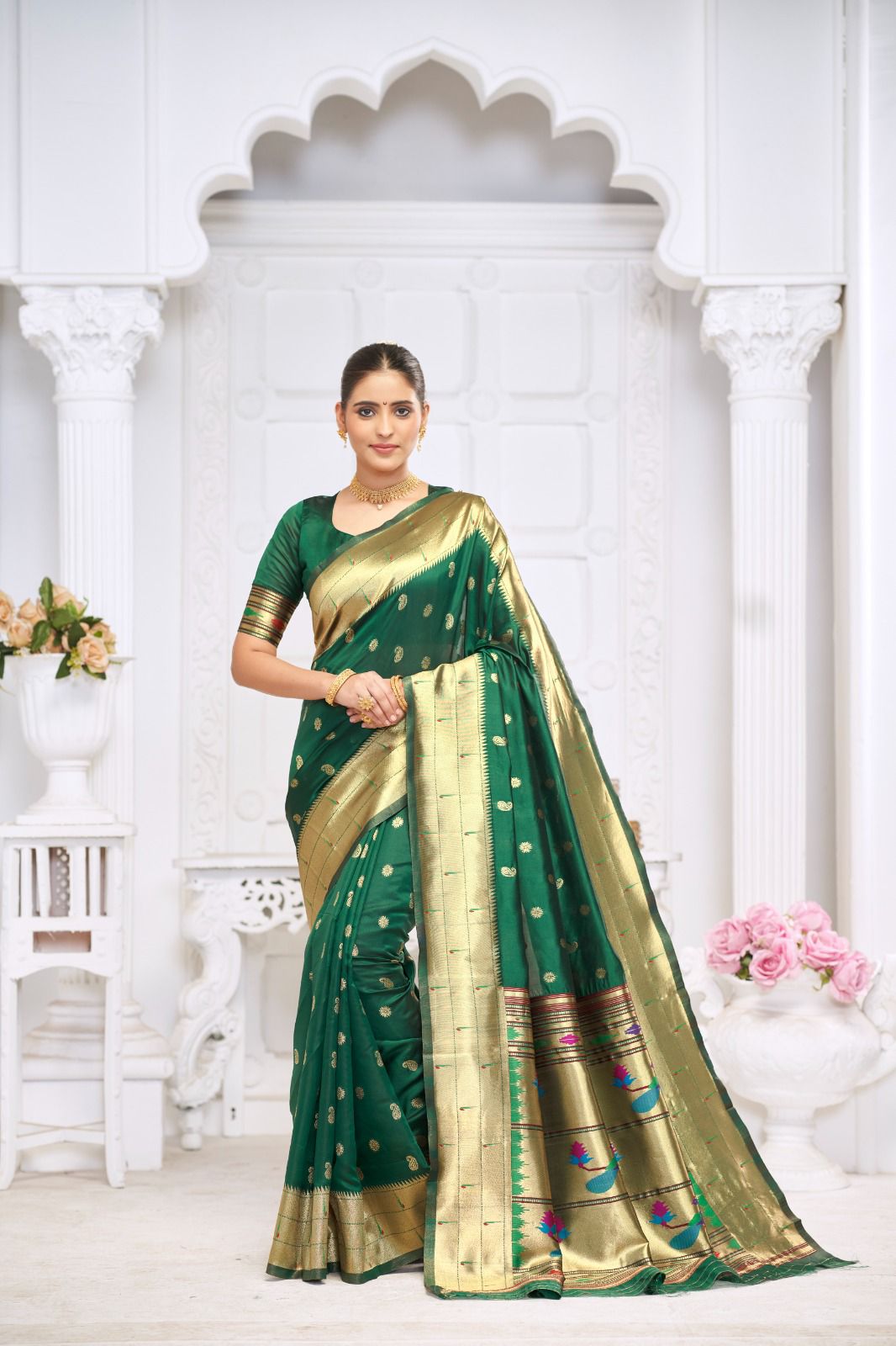 Luxury Soft Silk Saree with Pure Jari Weaving – Luxurious & Elegant - Madhuram Sarees