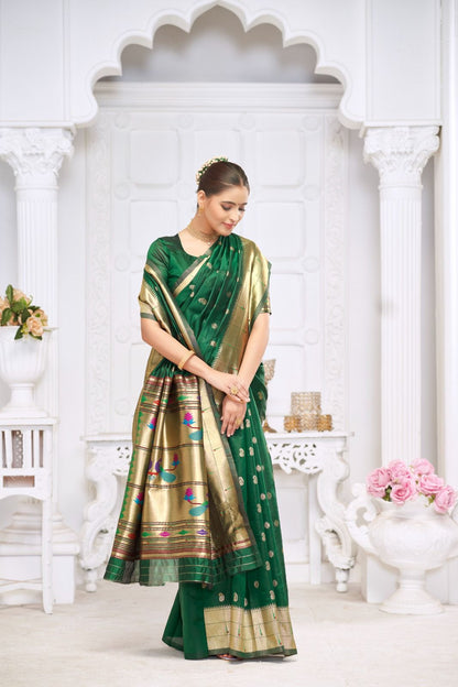 Luxury Soft Silk Saree with Pure Jari Weaving – Luxurious & Elegant - Madhuram Sarees