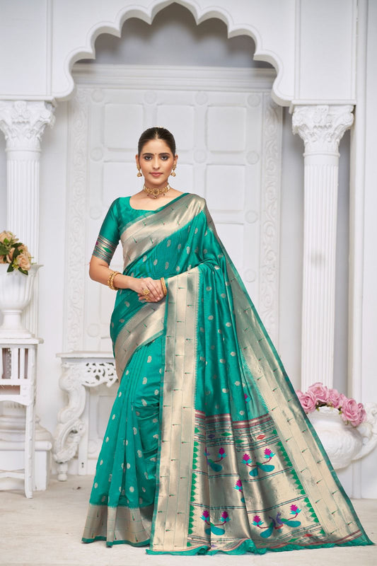 New Soft Silk Saree with Pure Jari Weaving – Luxurious & Elegant - Madhuram Sarees